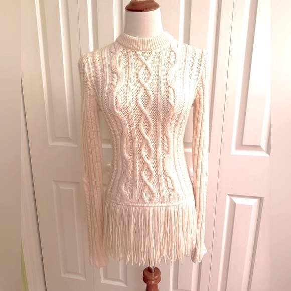 Tory Burch Sweaters - NEW TORY BURCH White Wool Blend Sweater XS NWOT